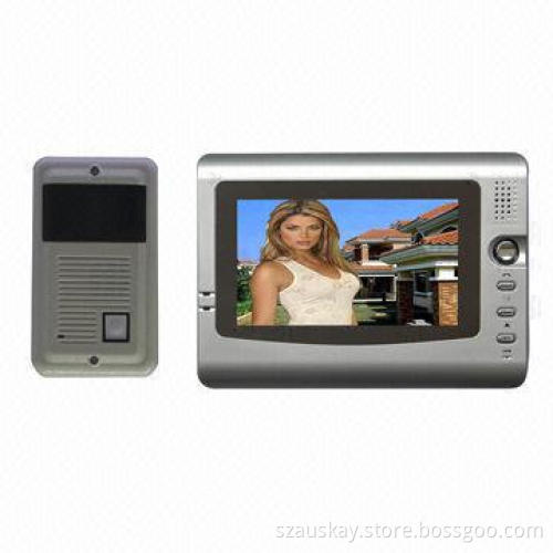 Intercom System, One Outdoor IR Night Vision Camera, 7-inch TFT Digital Screen One Indoor Monitor